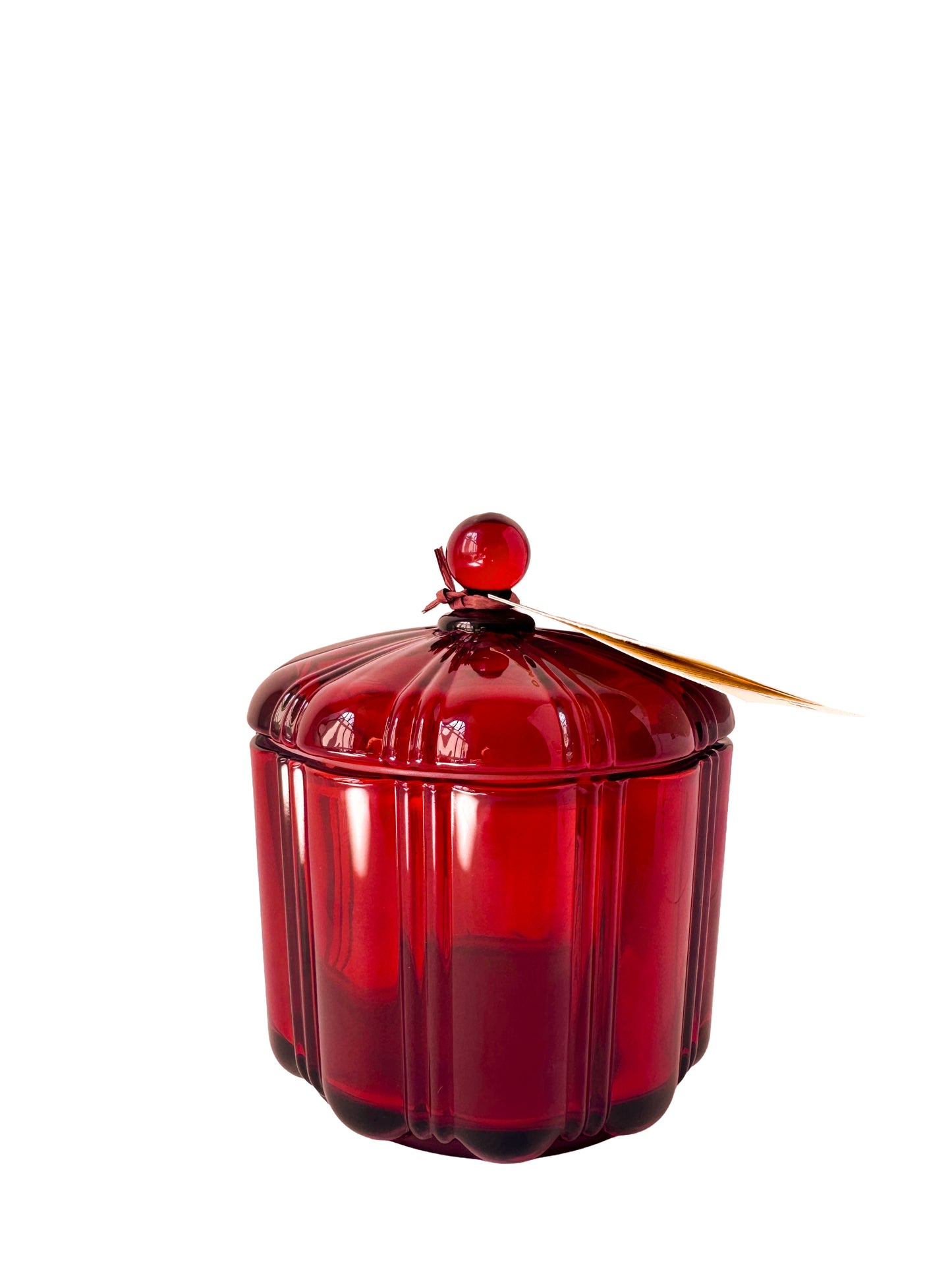 Glass Big Top Candle in Ochre