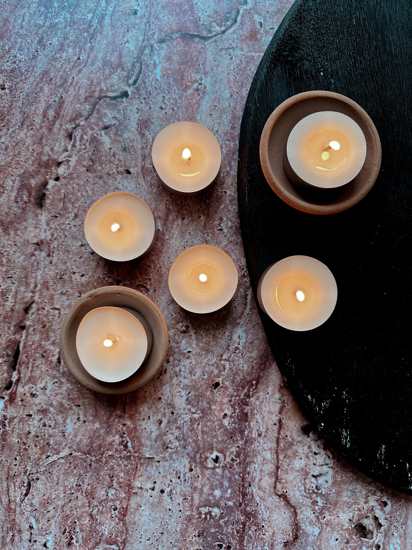 6 Rose Hammam Scented Aromatherapy Tealights