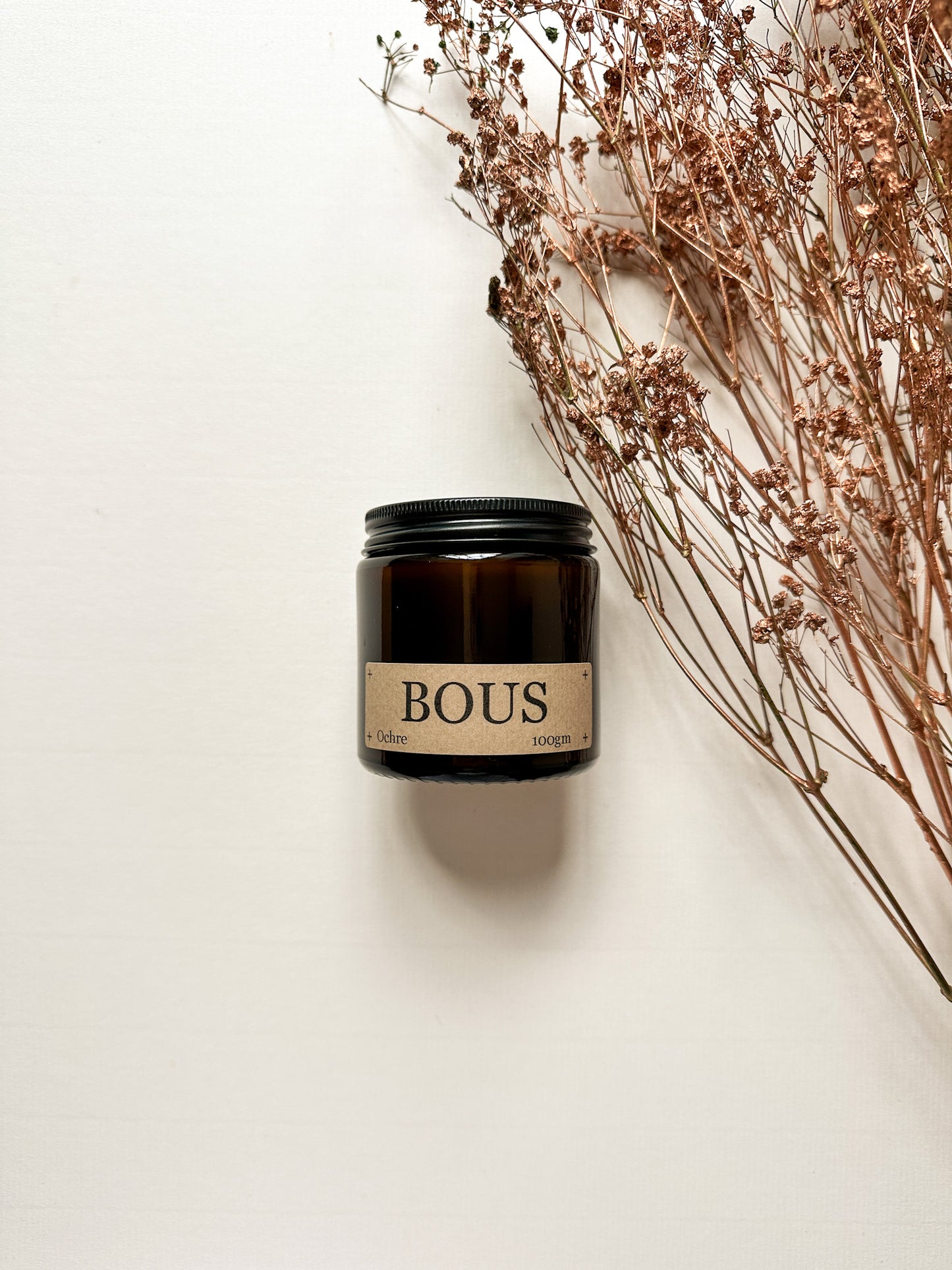 Ochre, Spiced Orange- Medium Hand Poured Soy Aromatherapy Candle with Wooden Wick