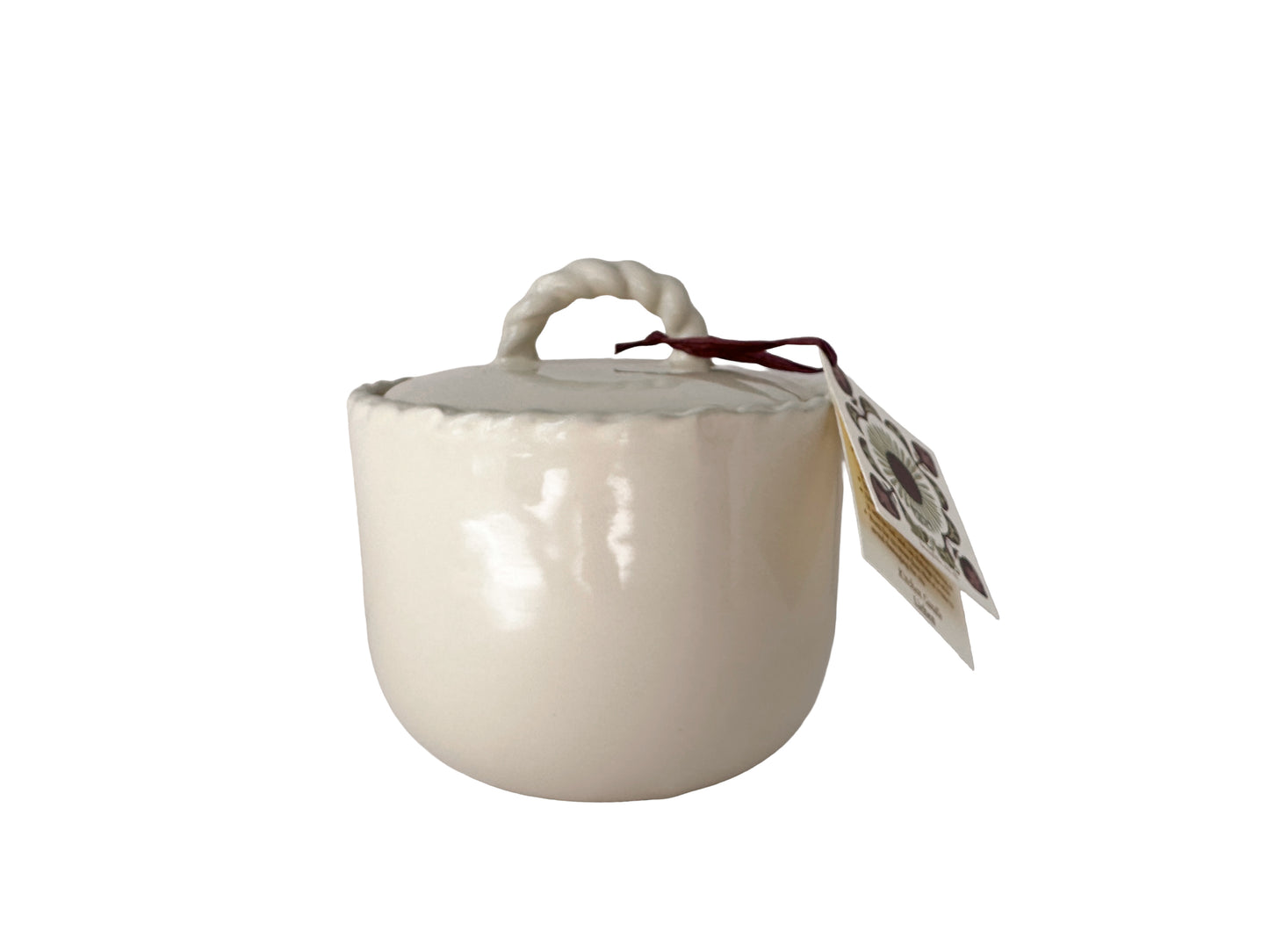 Ceramic Kitchen Candle in Lichen