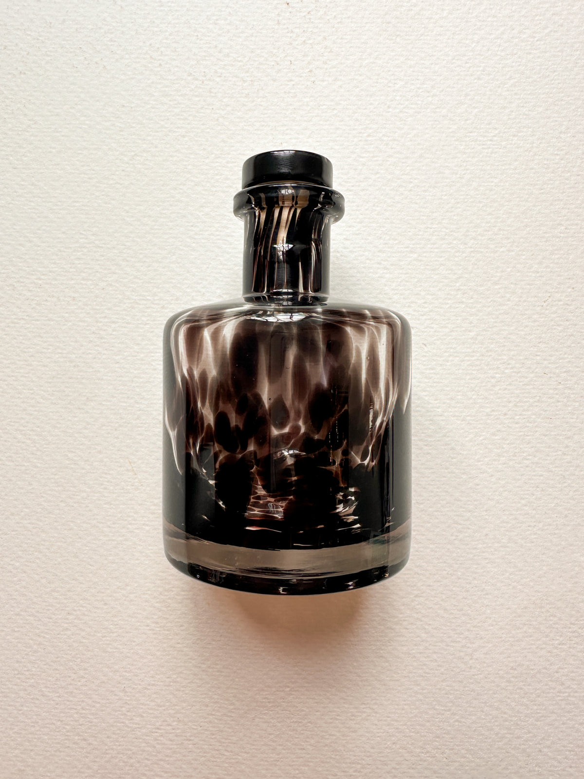 cheetah patterned glass diffuser bottle by Bous