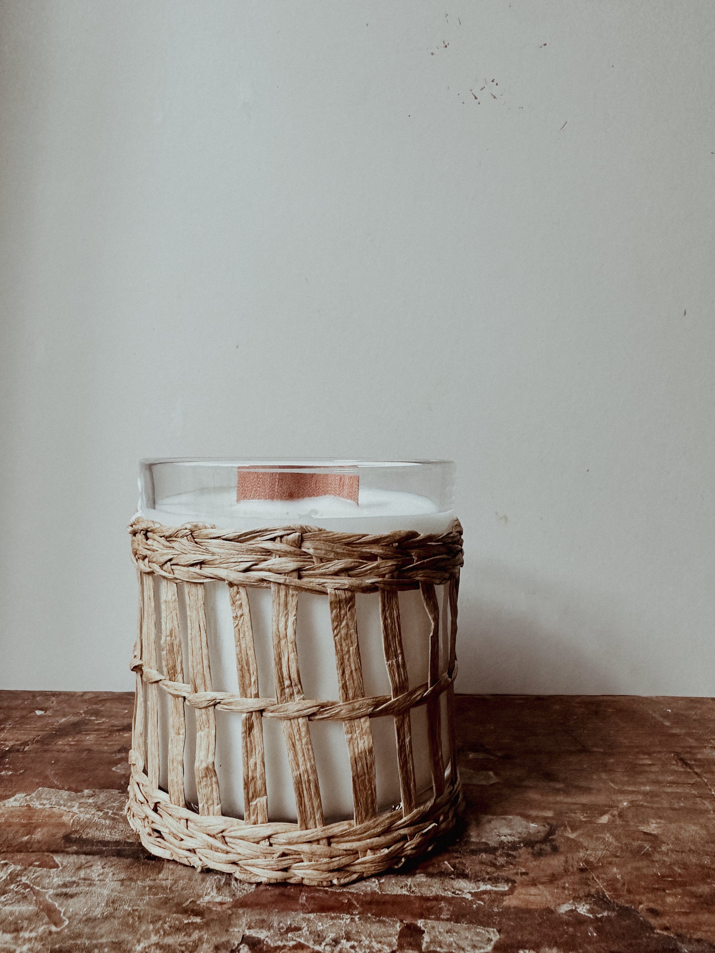 Serene Boho Candle Hand Poured Soy Aromatherapy Candle - Wooden Wick