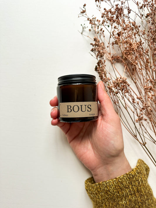 Ochre, Spiced Orange- Medium Hand Poured Soy Aromatherapy Candle with Wooden Wick