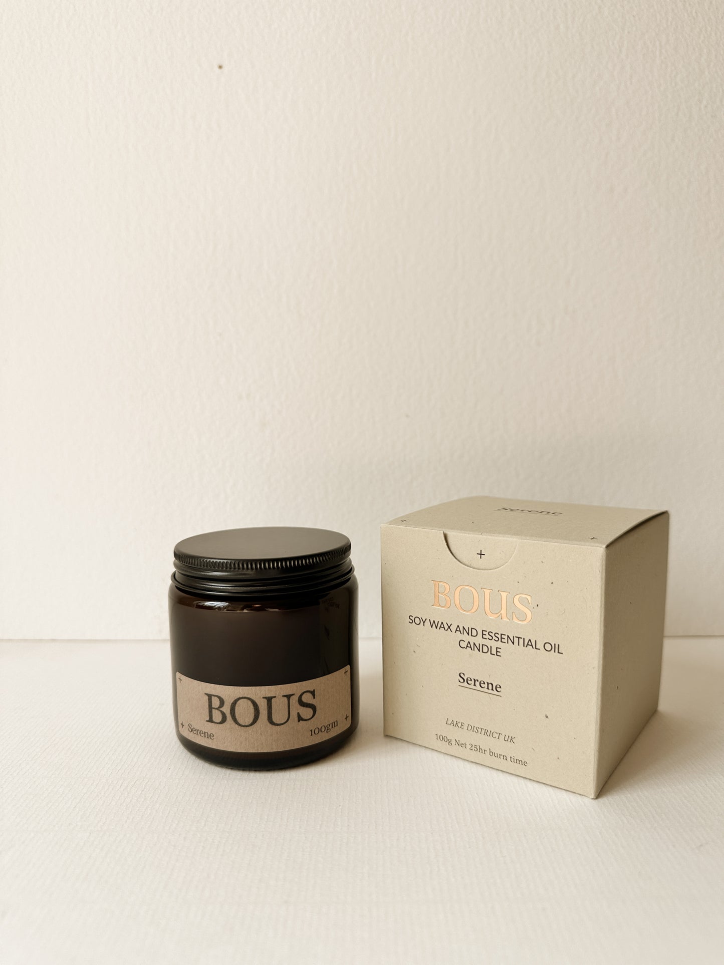 Serene - Medium Hand Poured Soy Aromatherapy Candle with Wooden Wick
