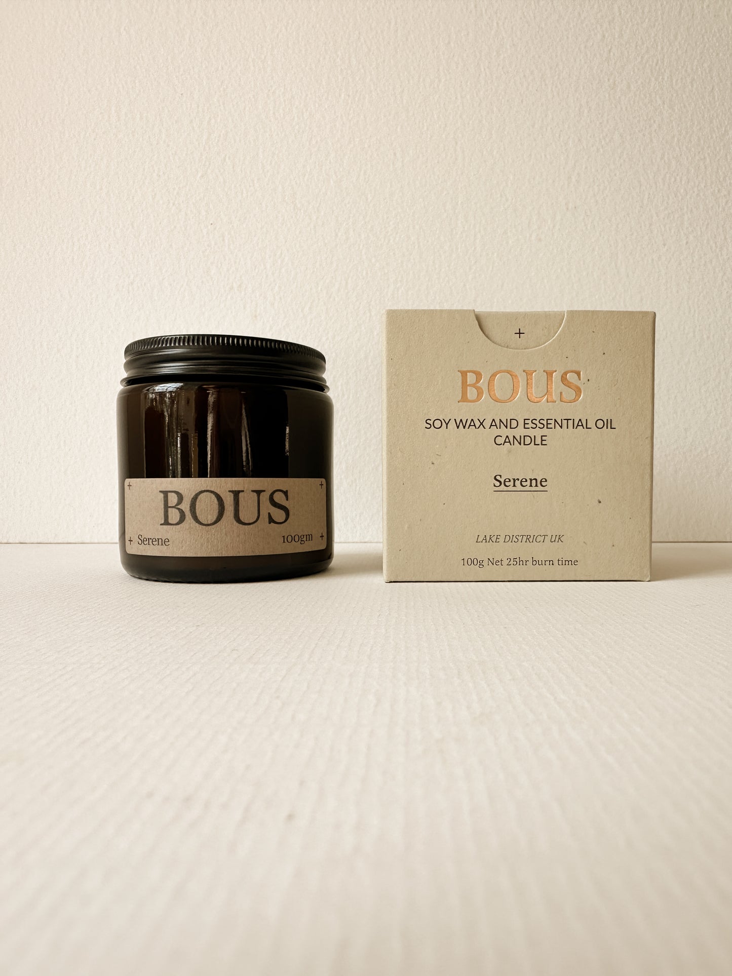 Serene - Medium Hand Poured Soy Aromatherapy Candle with Wooden Wick