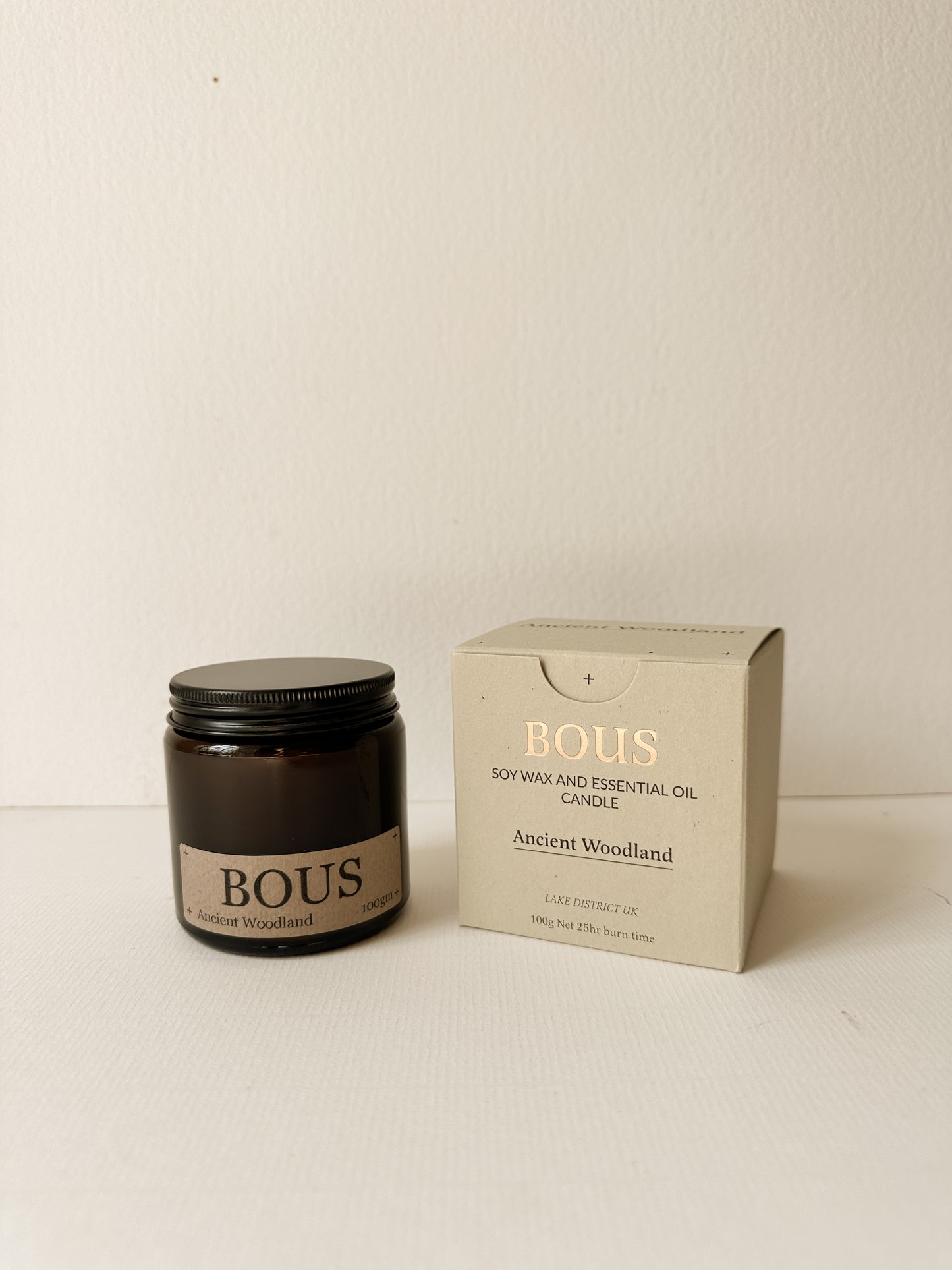Ancient Woodland- Medium Hand Poured Soy Aromatherapy Candle with Wooden Wick