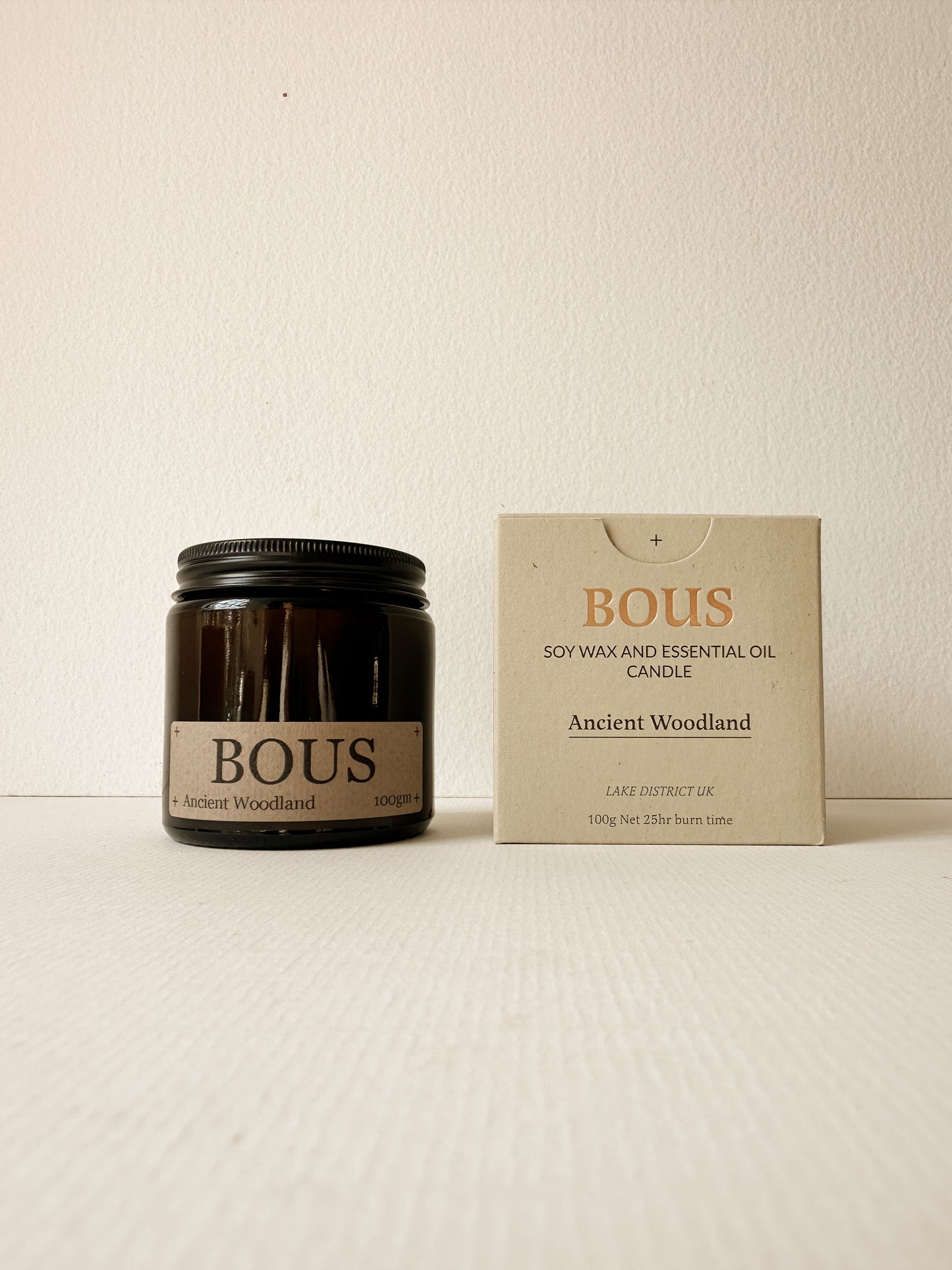 Ancient Woodland- Medium Hand Poured Soy Aromatherapy Candle with Wooden Wick