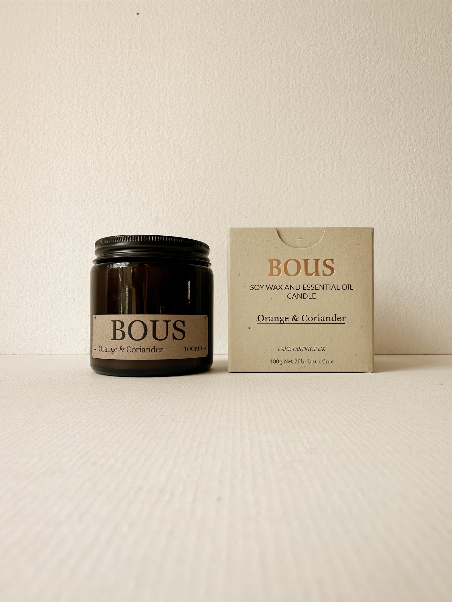 Orange & Coriander- Medium Hand Poured Soy Aromatherapy Candle with Wooden Wick