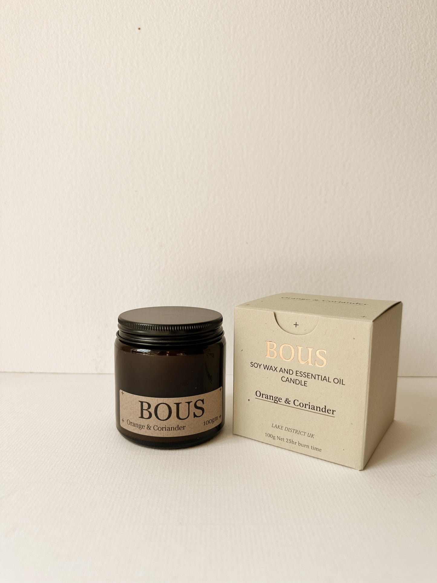 Orange & Coriander- Medium Hand Poured Soy Aromatherapy Candle with Wooden Wick