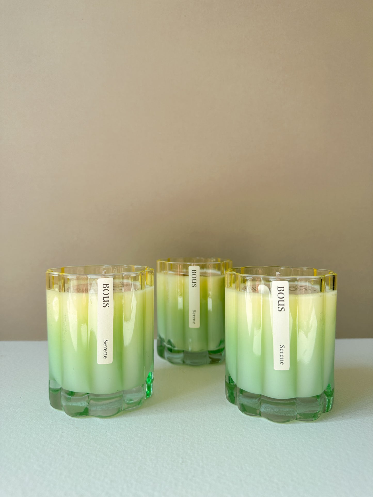 Daisy Flower Candle in Serene