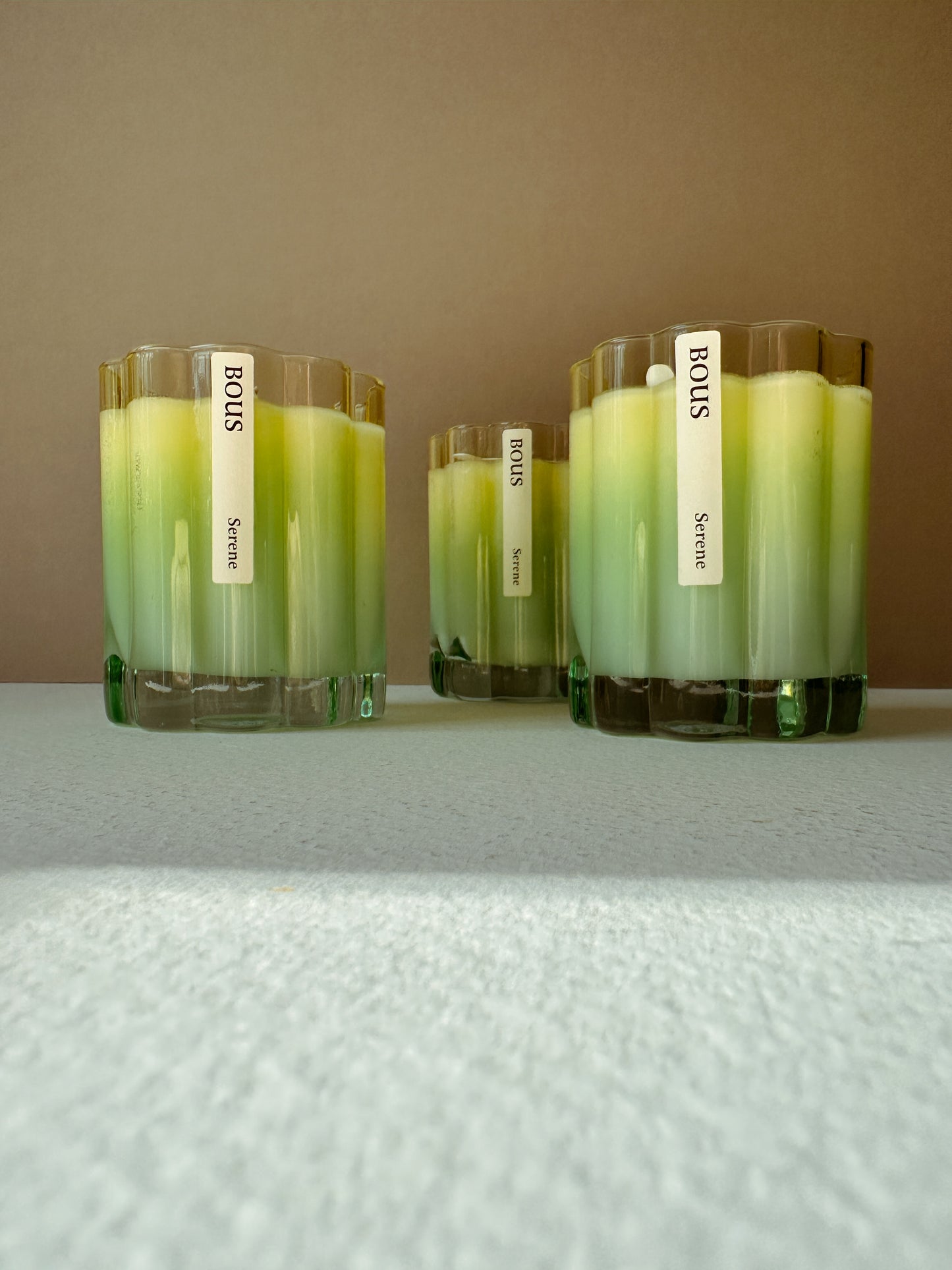 Daisy Flower Candle in Serene