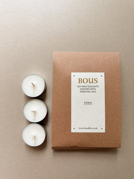 6 Lichen- Oakmoss - Scented Aromatherapy Tealights