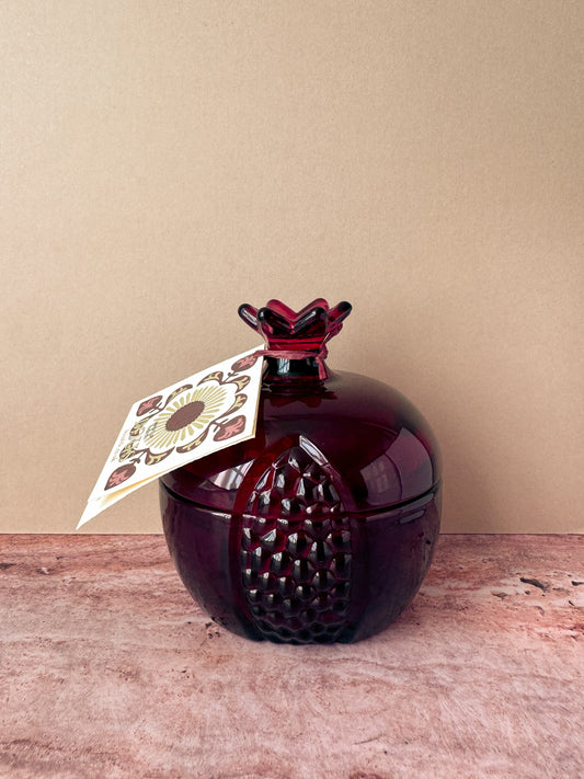 Pomegranate Glass Candle in Nerola
