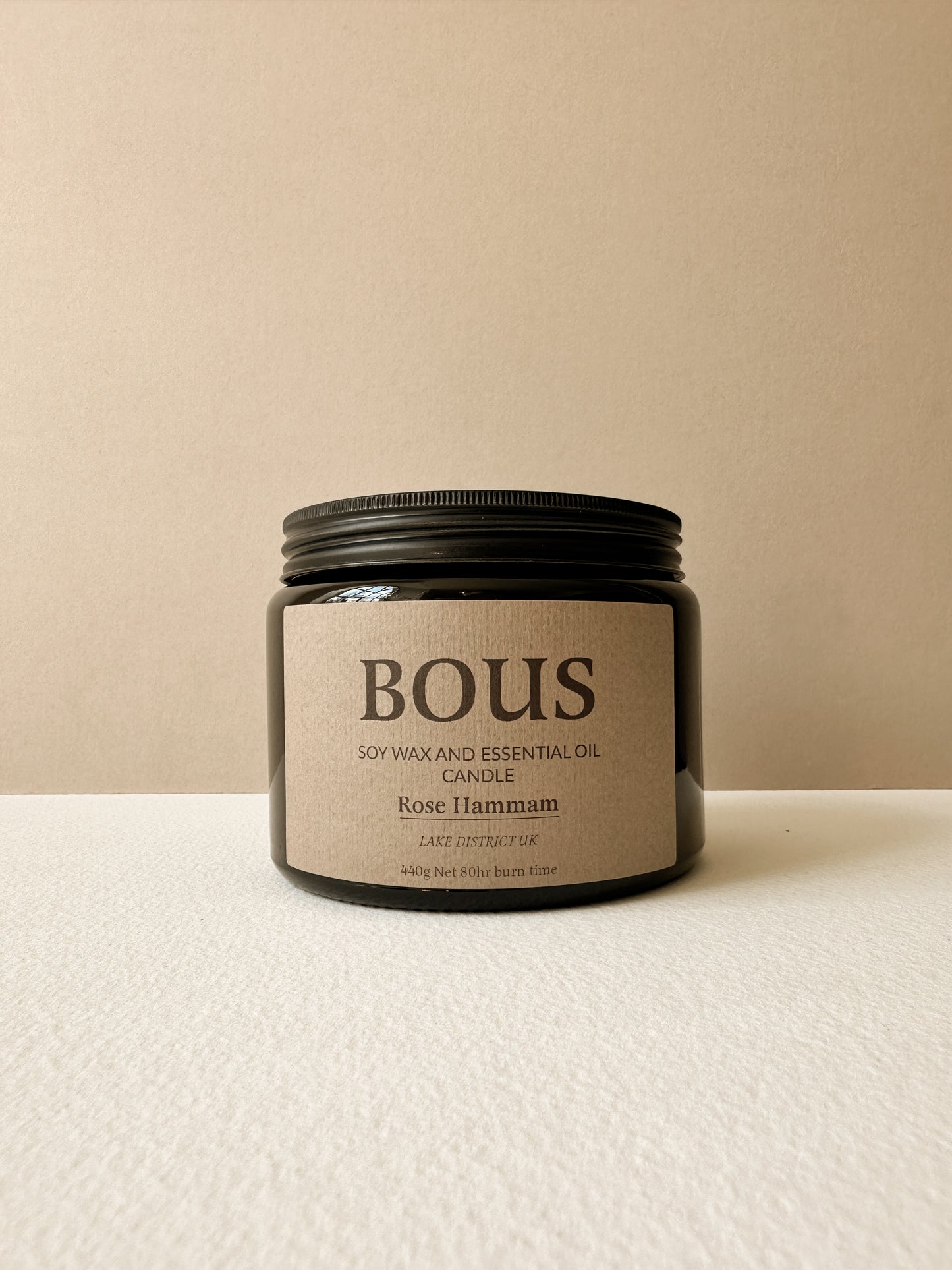 Rose Hammam - Hand Poured Soy Aromatherapy Candle - Wooden Wick - Small Batch Natural - Extra Large
